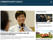 Tablet Screenshot of christianitydaily.com